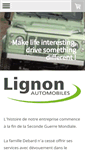 Mobile Screenshot of lignonautomobiles.com